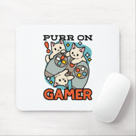 Mousepad Purr On Gamer - Design de Jogos para Gatos de Gato