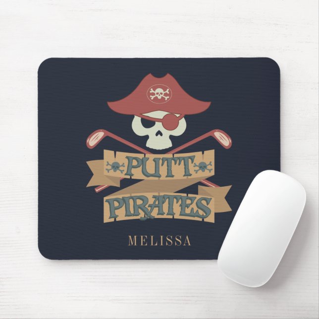 Mousepad Putt Pirates Golfing Hobby (Com mouse)