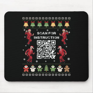Mousepad Qr Trump Dance Code Presidente Verificar Instrução
