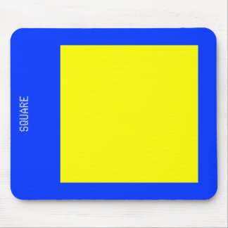Mousepad Quadrado - Amarelo e Azul