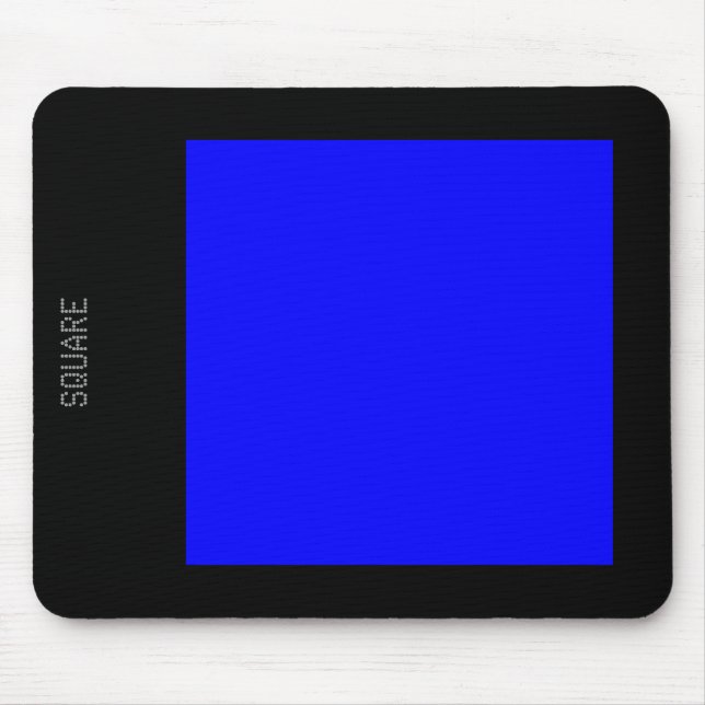 Mousepad Quadrado - Azul e Preto (Frente)