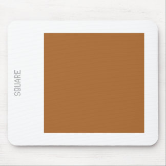 Mousepad Quadrado - Castanho em Branco