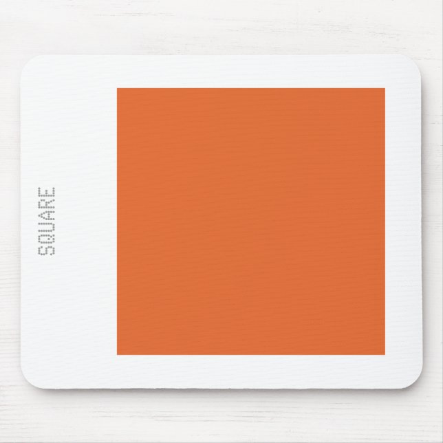Mousepad Quadrado - Castanho Vermelho com Branco (Frente)