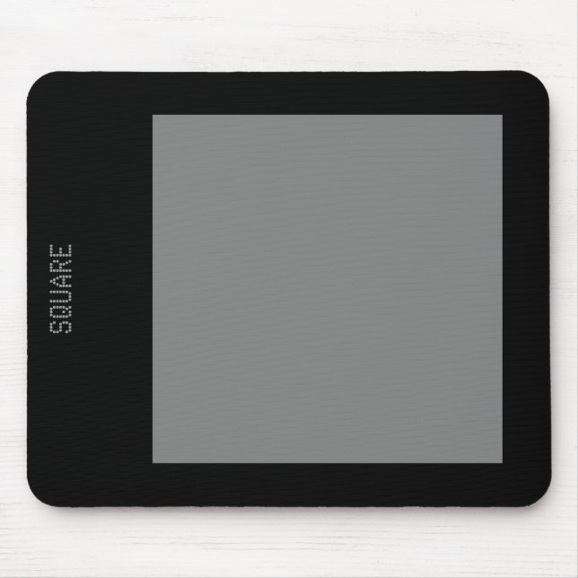 Mousepad Quadrado - Cinza 50pc e preto (Frente)