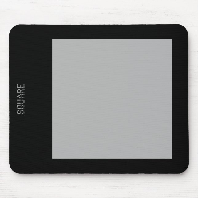 Mousepad Quadrado - Cinza de 30 pc e preto (Frente)
