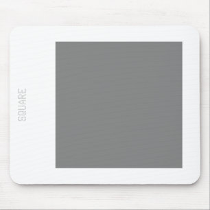 Mousepad Quadrado - Cinza de 50 pc e branco