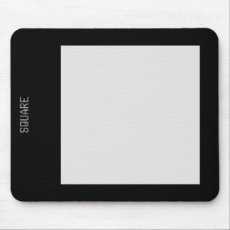 Mousepad Quadrado - Cinza Tenente e Preto