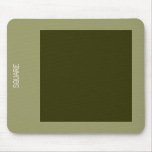 Mousepad Quadrado - Dk Olive e Khaki