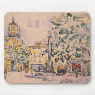 Mousepad Quadrado do hotel de Ville em Aix-en-Provence