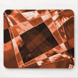 Mousepad Quadrado e retângulos castanho avermelhado castanh