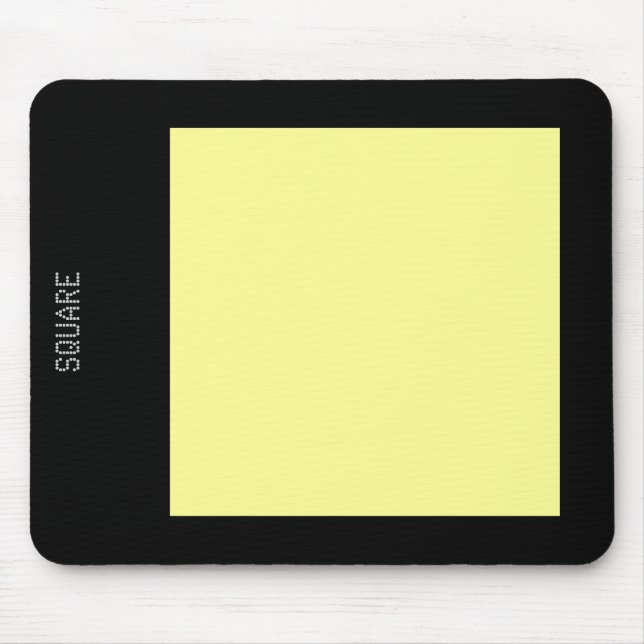 Mousepad Quadrado - Giz Amarelo e Preto (Frente)