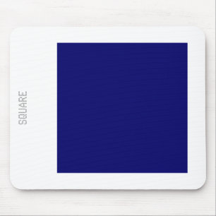 Mousepad Quadrado - Marinho profundo e branco