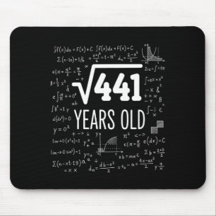 Mousepad Quadrado Matemático Raiz 441 Anos de Idade, Matemá