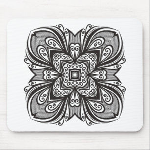 Mousepad Quadrado preto de Deco inspirado