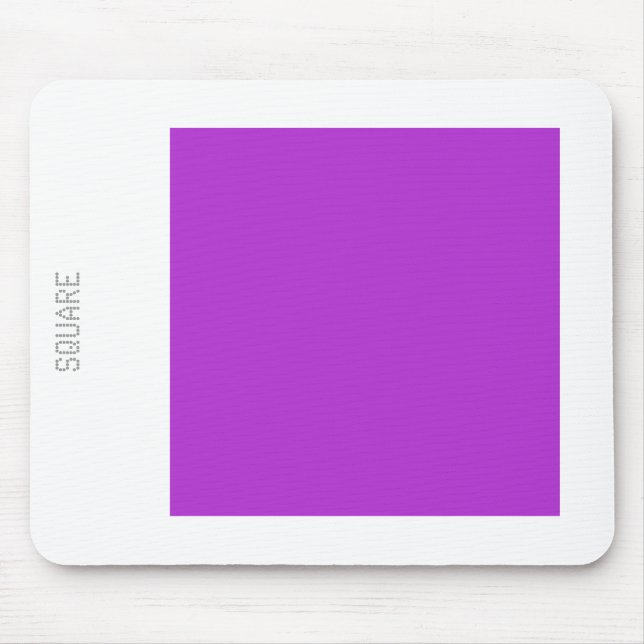 Mousepad Quadrado - Púrpura majestosa e branca (Frente)