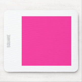 Mousepad Quadrado - Rosa Quente e Branco