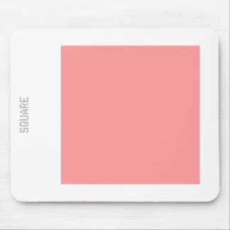 Mousepad Quadrado - Rosa Suave e Branco