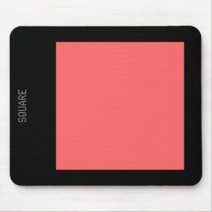 Mousepad Quadrado - Rosa Tropical e Preto
