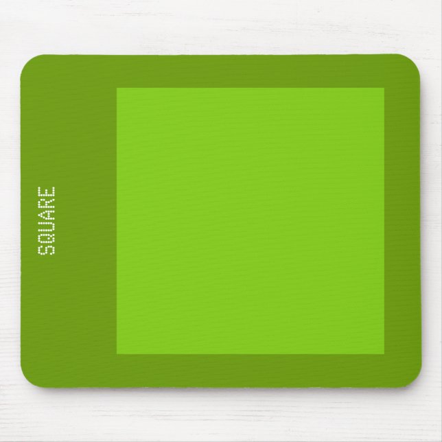 Mousepad Quadrado - Sombras de Verde (Frente)