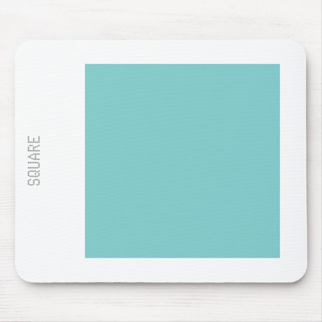 Mousepad Quadrado - Verde Azul e Branco (Frente)