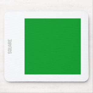 Mousepad Quadrado - Verde-Grama e Branco