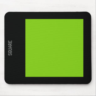 Mousepad Quadrado - Verde Marciano e Preto
