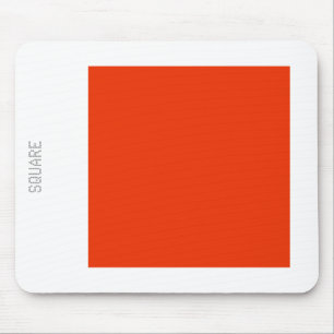Mousepad Quadrado - Vermelho Brick e Branco