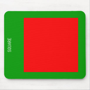 Mousepad Quadrado - Vermelho e Verde
