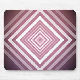Mousepad Quadrados de Gradação Brancos e Rosa Modernos