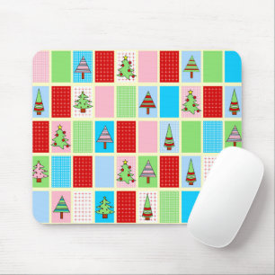 Mousepad Quadrados de Natal Coloridos