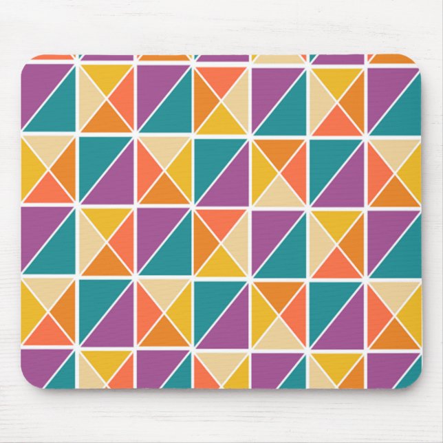 Mousepad Quadrados em Triângulos (Frente)