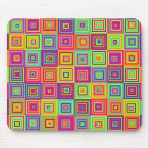 Mousepad Quadrados Geométricos Coloridos