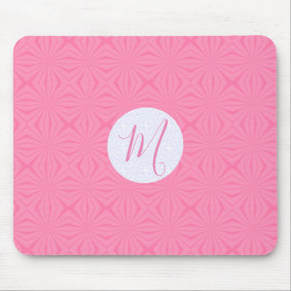 Mousepad Quadrados Ondulados Rosa Suave Inicial Personaliza