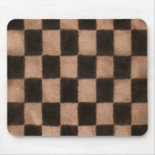 Mousepad Quadrados Pretos Laranja