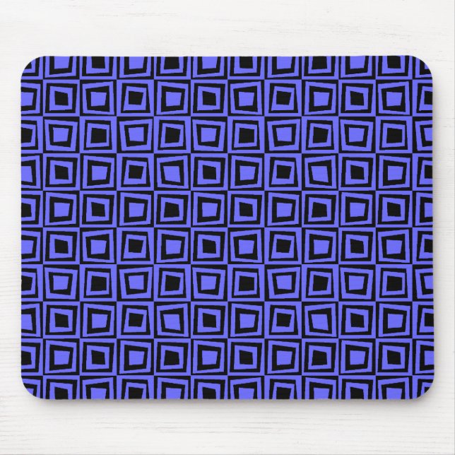 Mousepad Quadrados retrorreflectores - Azul elétrico em pre (Frente)