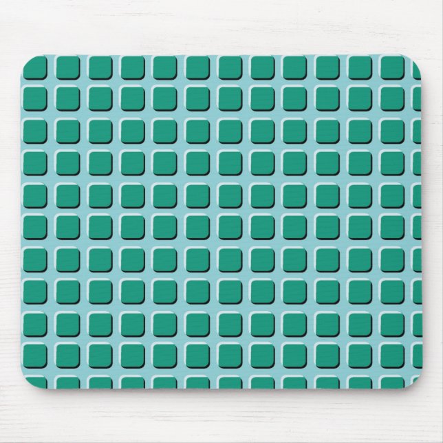 Mousepad Quadrados verdes (Frente)