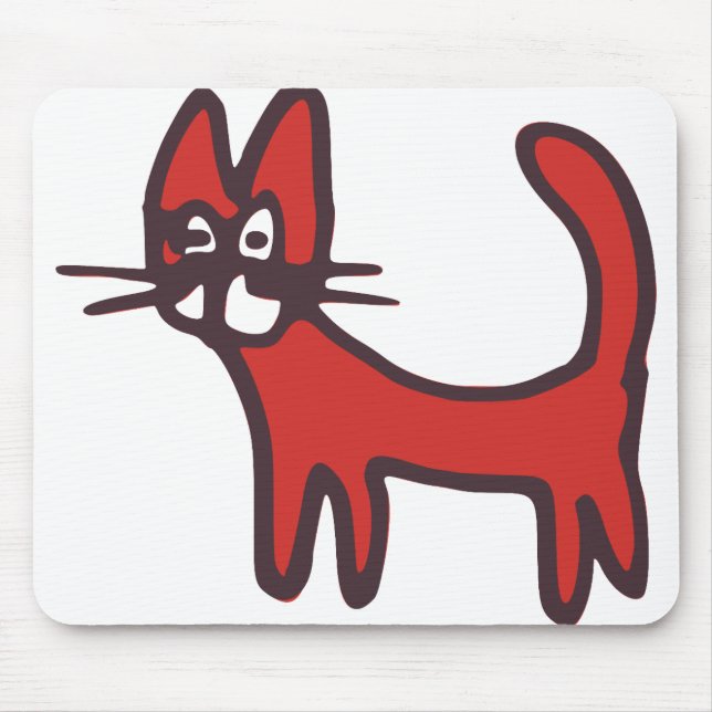 Mousepad Quadrinhos de animação de animais de companhia (Frente)