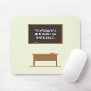 Mousepad Quadro de cotações Inspiracional do Professor de e