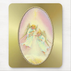 Mousepad QUADRO DOURADO & ANJOS por SHARON SHARPE