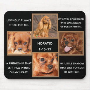Mousepad Quadro Personalizado de Memória Memorial do Cão