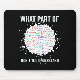 Mousepad Qual Parte De Não Entende Matemática Divertida Cál