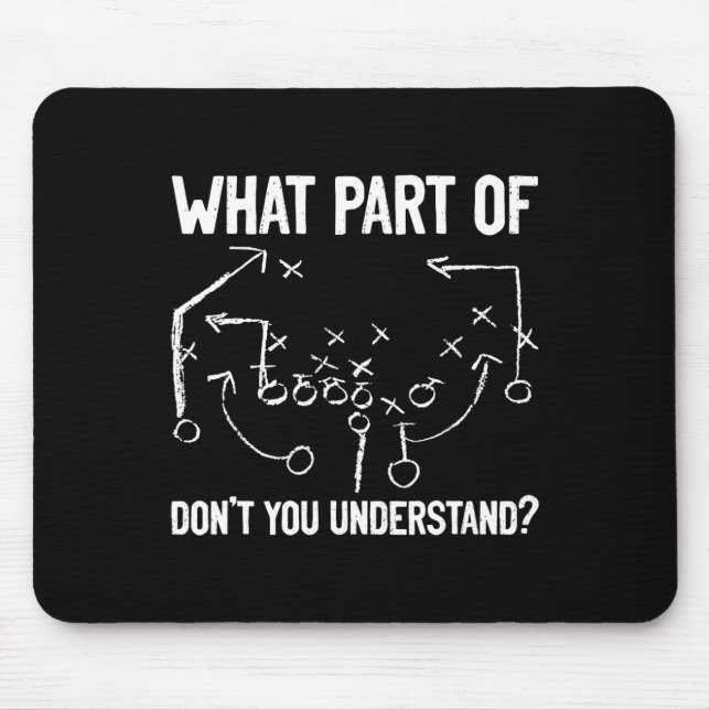 Mousepad Qual Parte De Não Entende Piadas De Futebol (Frente)