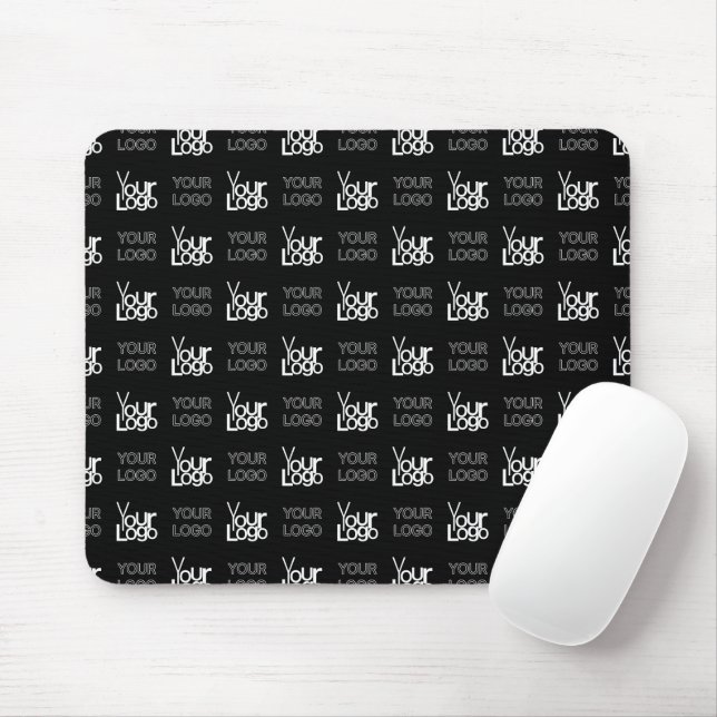 Mousepad Qualquer dois logotipos ou imagens reproduzindo pa (Com mouse)