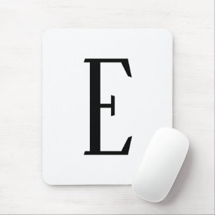 Mousepad Qualquer Letra Preto e Branco ou Cores DIY