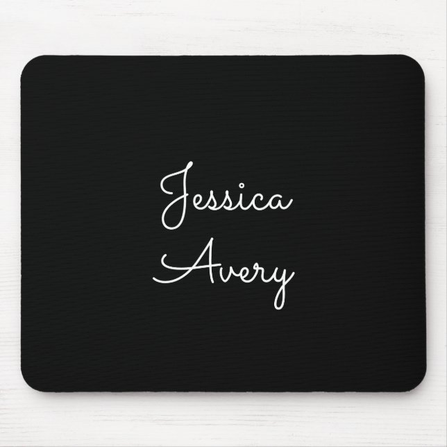 Mousepad Qualquer Nome | Script Branco Editável Legal em Pr (Frente)
