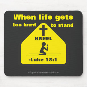 Mousepad Quando a vida obtiver demasiado dura estar a