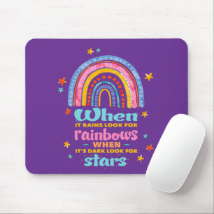 Mousepad Quando Chover Procure Os Arcos-Chuva