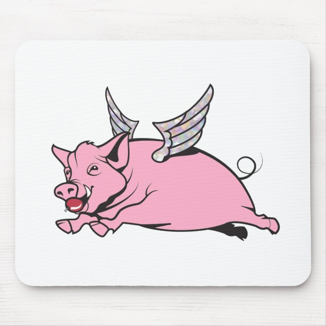 Mousepad quando os suínos voam (Frente)