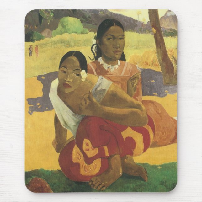 Mousepad Quando você vai se Casado de Paul Gauguin, Arte Vi (Frente)