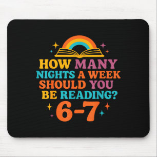 Mousepad Quantas Noites Por Semana Você Deve Estar Lendo 67